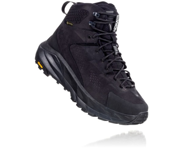 Hoka One One Kaha GORE-TEX Mens UK - Black Hiking Boots - HRPBT1739